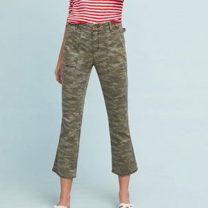 - Anthropologie cropped utility flares